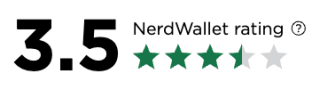 NerdWallet rating of 3.5 stars